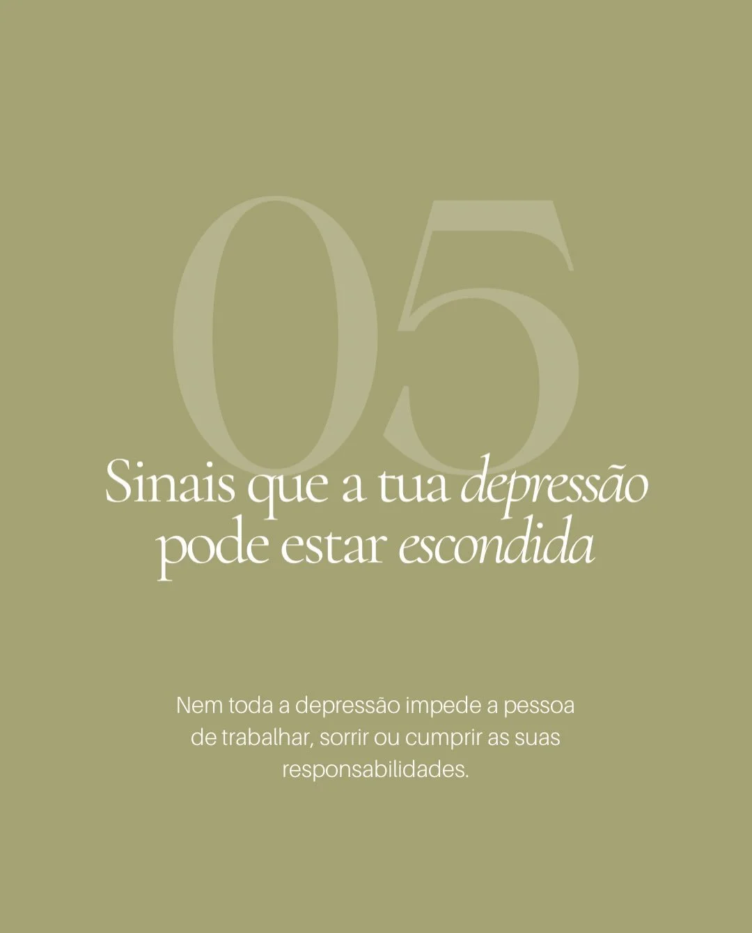 5 sinais que podem significar que tens uma depress&atilde;o escondida.
#medicinaholistica #sa&uacute;de #medicinaintegrativa