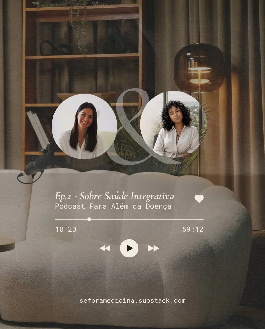 Ol&aacute;! 
&Eacute; com muito gosto que fa&ccedil;o esta publica&ccedil;&atilde;o. O segundo epis&oacute;dio do Podcast Para Al&eacute;m da Doen&ccedil;a j&aacute; est&aacute; no ar.
Eu e a @dra.rafaela.lopes tivemos uma conversa fant&aacute;stica 