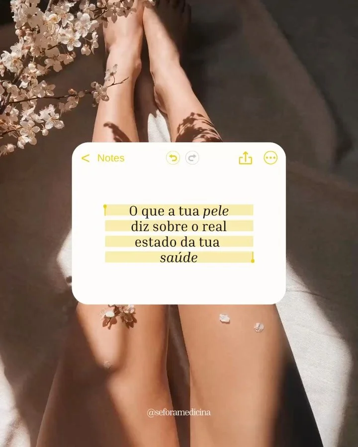 A pele &eacute; um espelho para o corpo. Muitas vezes ela d&aacute; sinais quando o sistema est&aacute; doente. Cuidar da pele vai muito al&eacute;m da est&eacute;tica ou vaidade. Tens dado aten&ccedil;&atilde;o a tua pele?
#sa&uacute;de #medicinaint
