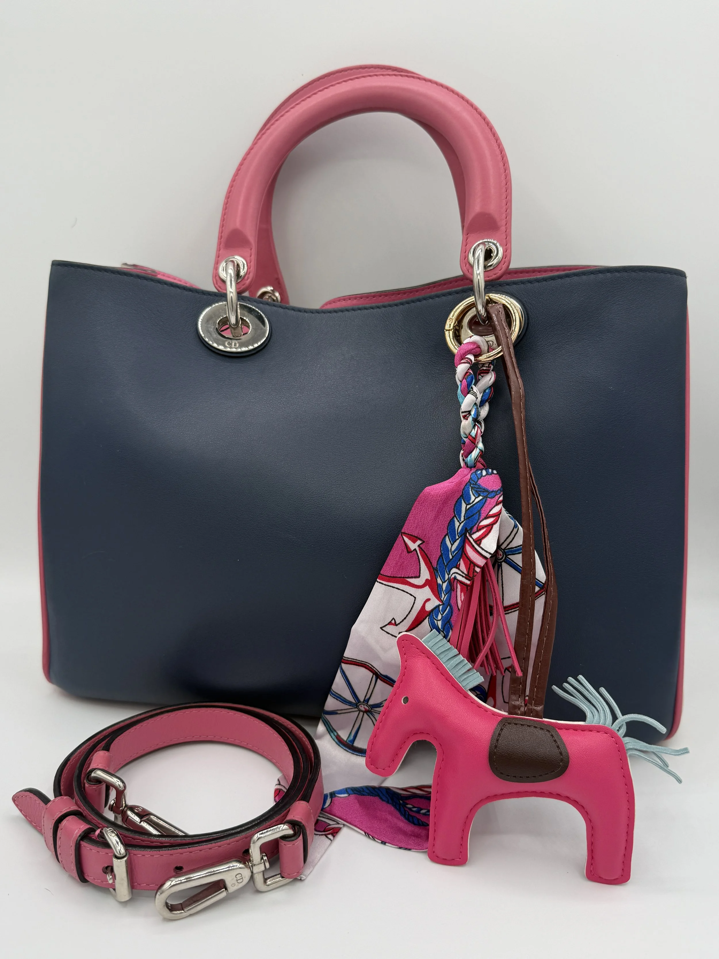 Dior Diorissimo Multicolor Leather Tote