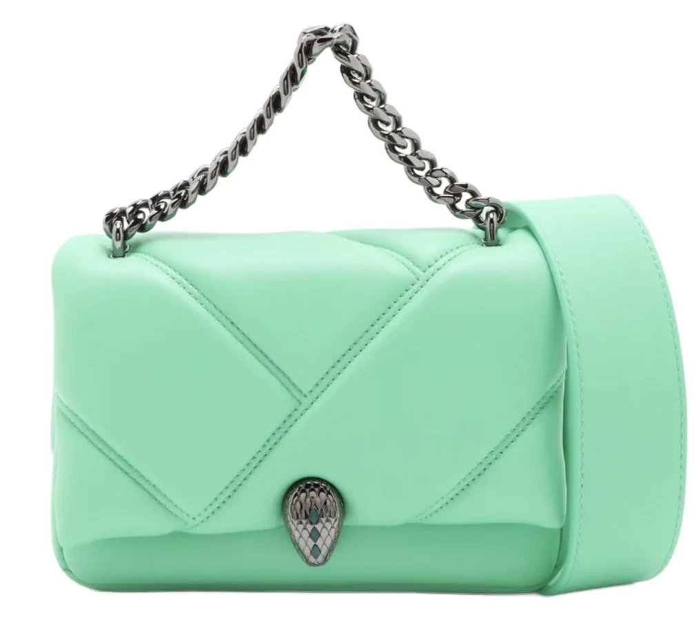 BVLGARI x AMBUSH Serpenti Quilted Leather Belt Bag – Mint Green
