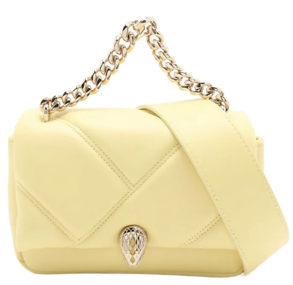 BVLGARI x AMBUSH Serpenti Quilted Leather Belt Bag – Yellow