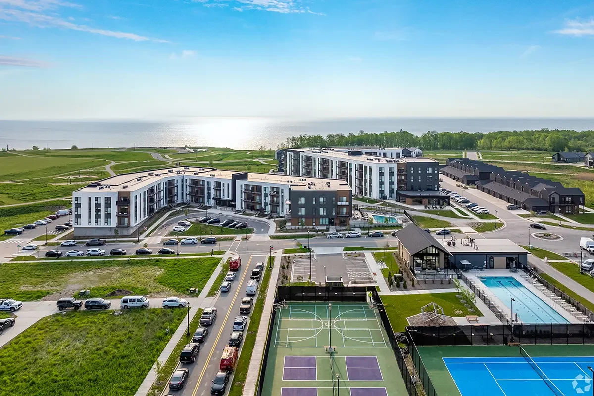 Evening at the Lakeshore Commons Apartments (Copy)