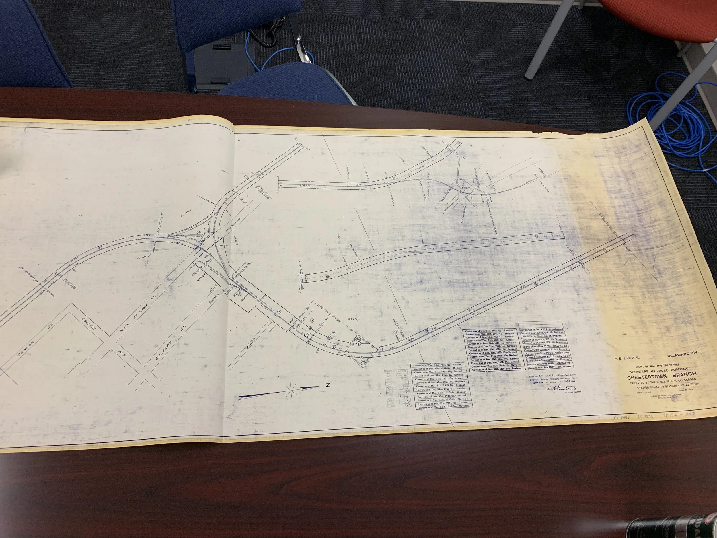 United States Railway Administration (USRA) valuation maps and survey's typically play a key role in understanding the past century or more of rail property management. 