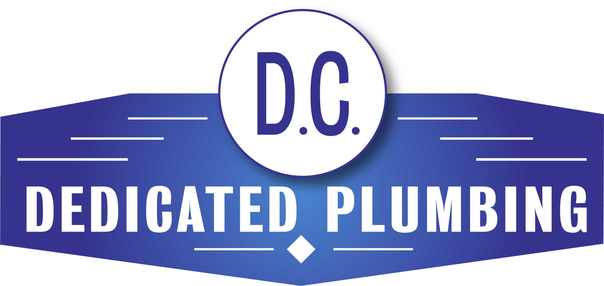 DC Dedicated Plumbing logo — family-owned licensed plumbers in Macomb County, MI.
