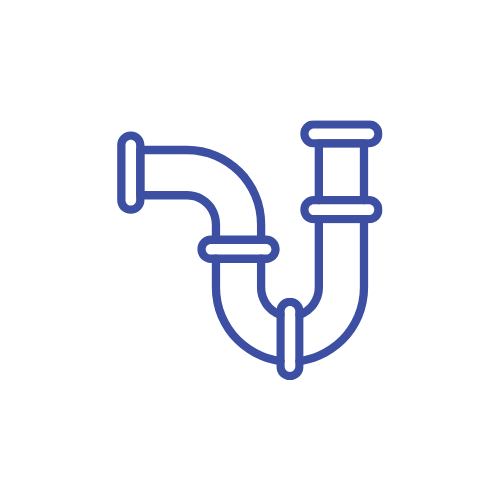 Sewer drain pump icon.