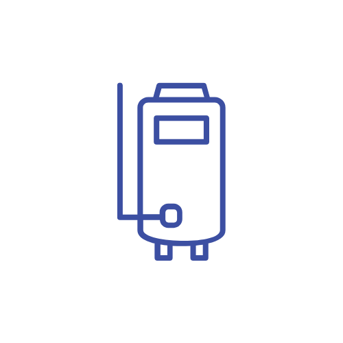 Water heater repair and replacement icon.