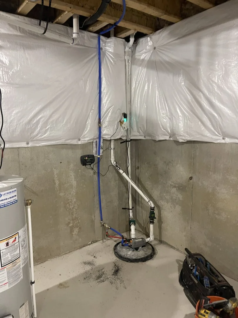 Backup Sump Pump Install w/ Alarm & Wifi