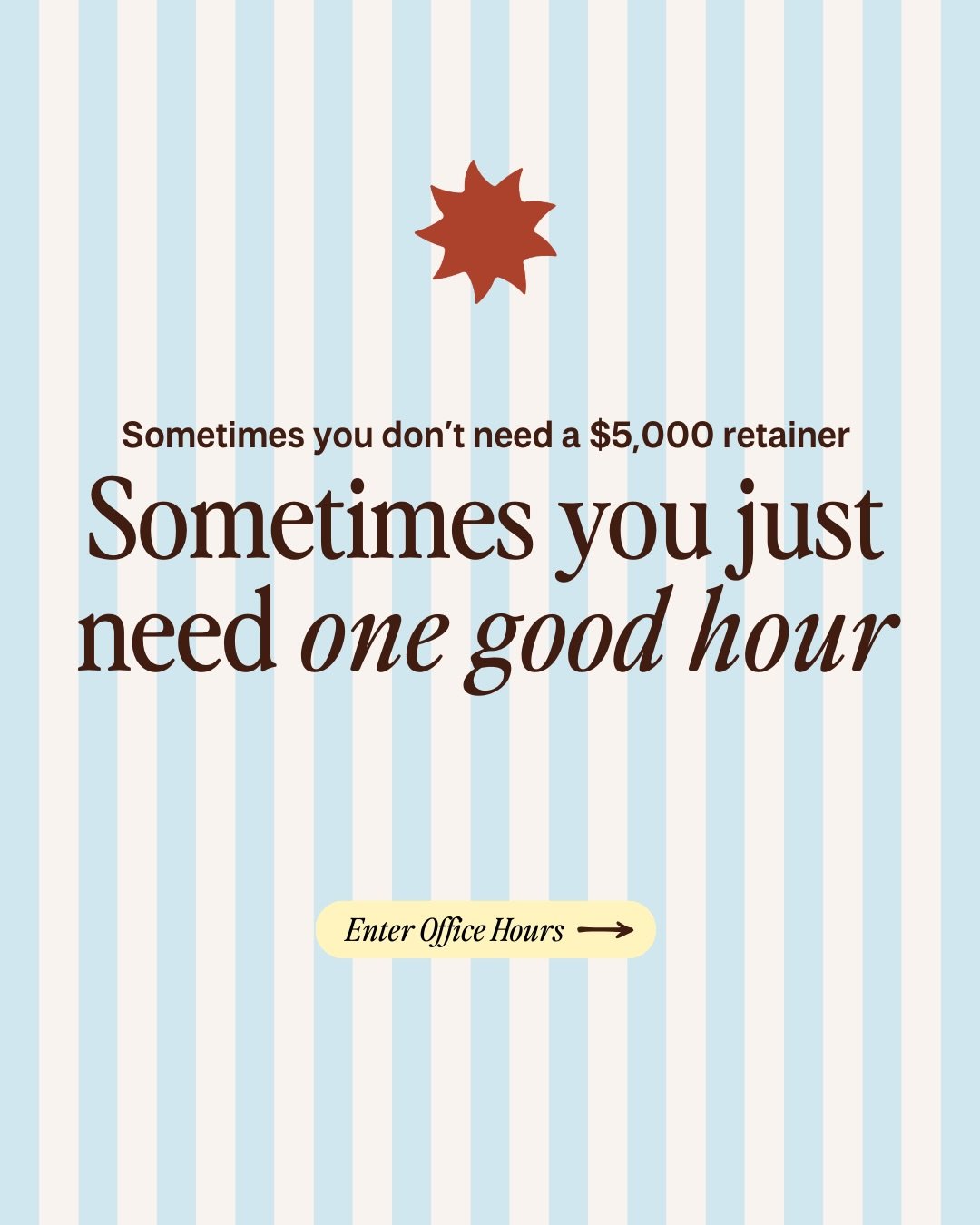 One hour of the right guidance can save you months of guessing. That&rsquo;s Office Hours. Book yours &mdash; link in bio!