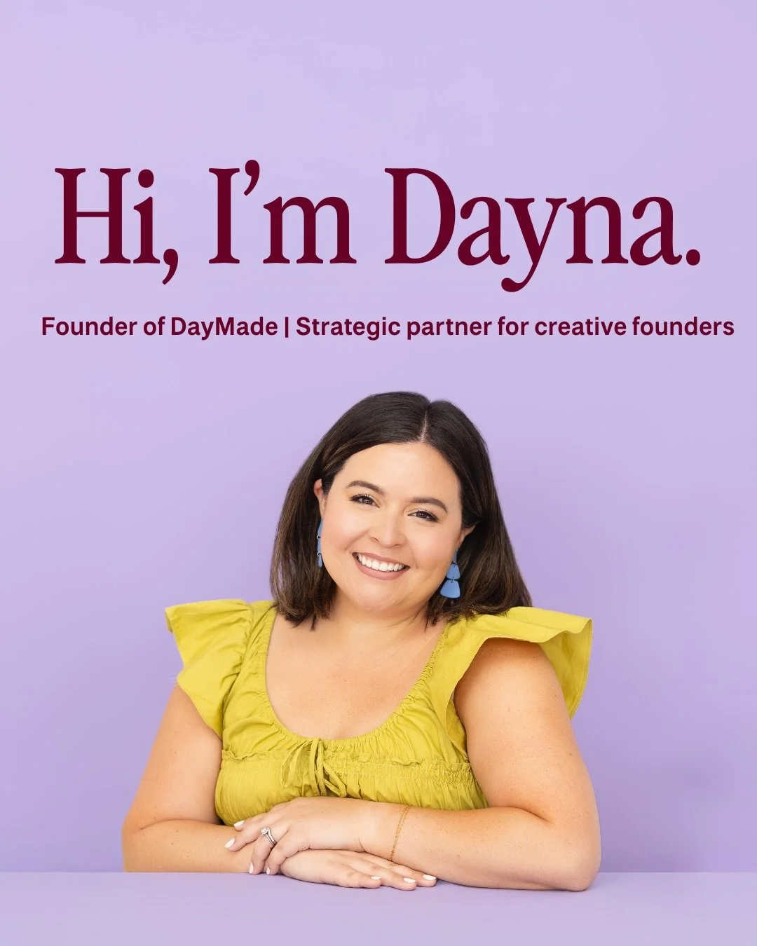 Meet Dayna! The founder behind DayMade:

My creative career taught me one thing over and over: talented founders are stretched impossibly thin, trying to do it all alone.

I felt it firsthand when planning for maternity leave with my son. I was despe