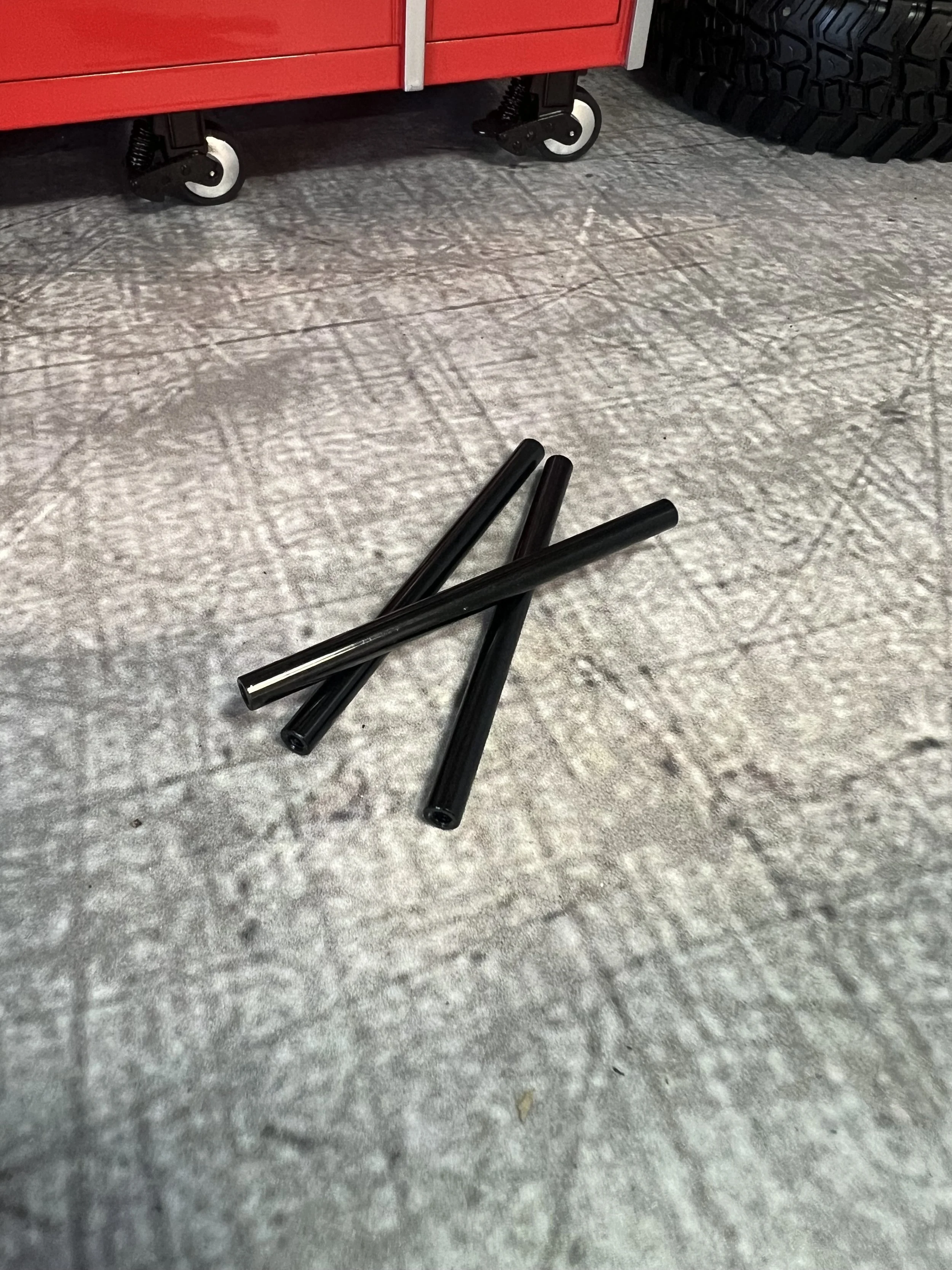 75mm aluminum standoff M3 (black)