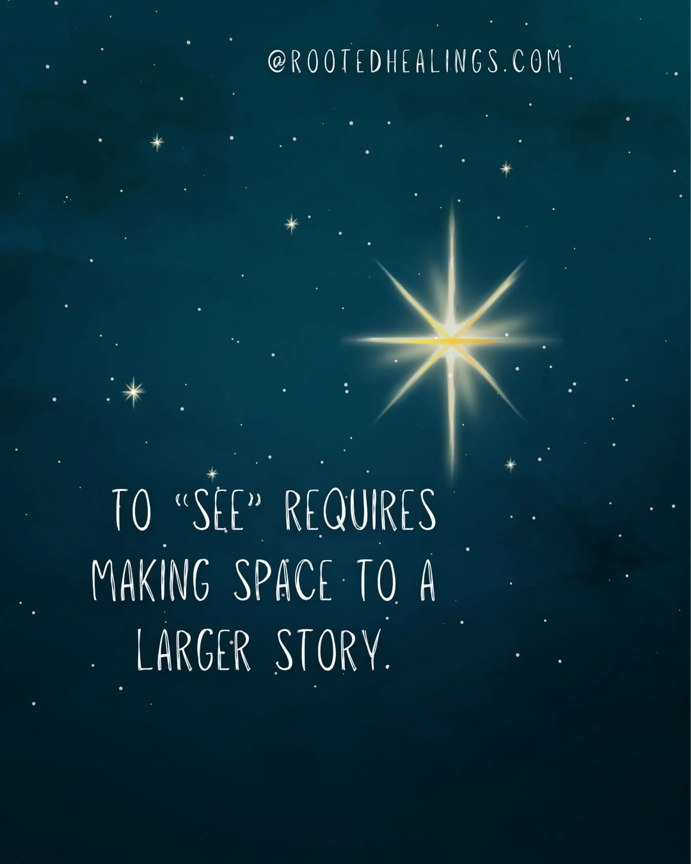 To be seen, what an amazing gift.  Not many people really &ldquo;see&rdquo; us, we are all too caught up in our stories, too caught up in &ldquo;being right&rdquo;, in &ldquo;being understood&rdquo;. To be able to &ldquo;see&rdquo; requires a heart t
