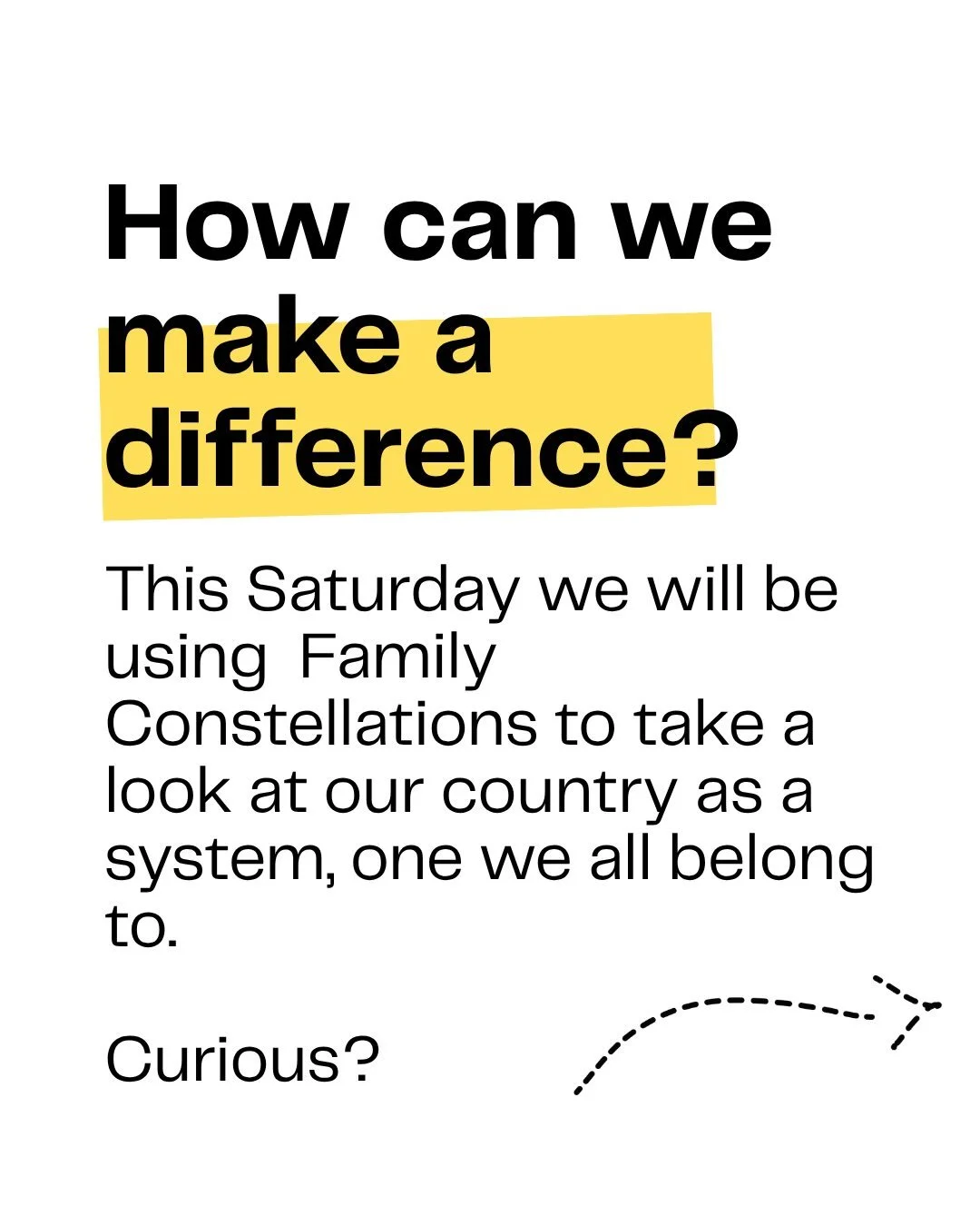 Ever been curious about Family Constellations?  This is a great opportunity to be part of this circle, understand what we mean by the &ldquo;knowing field&rdquo;, what it is like to be a representative and walk away with a broader perspective.  Our c