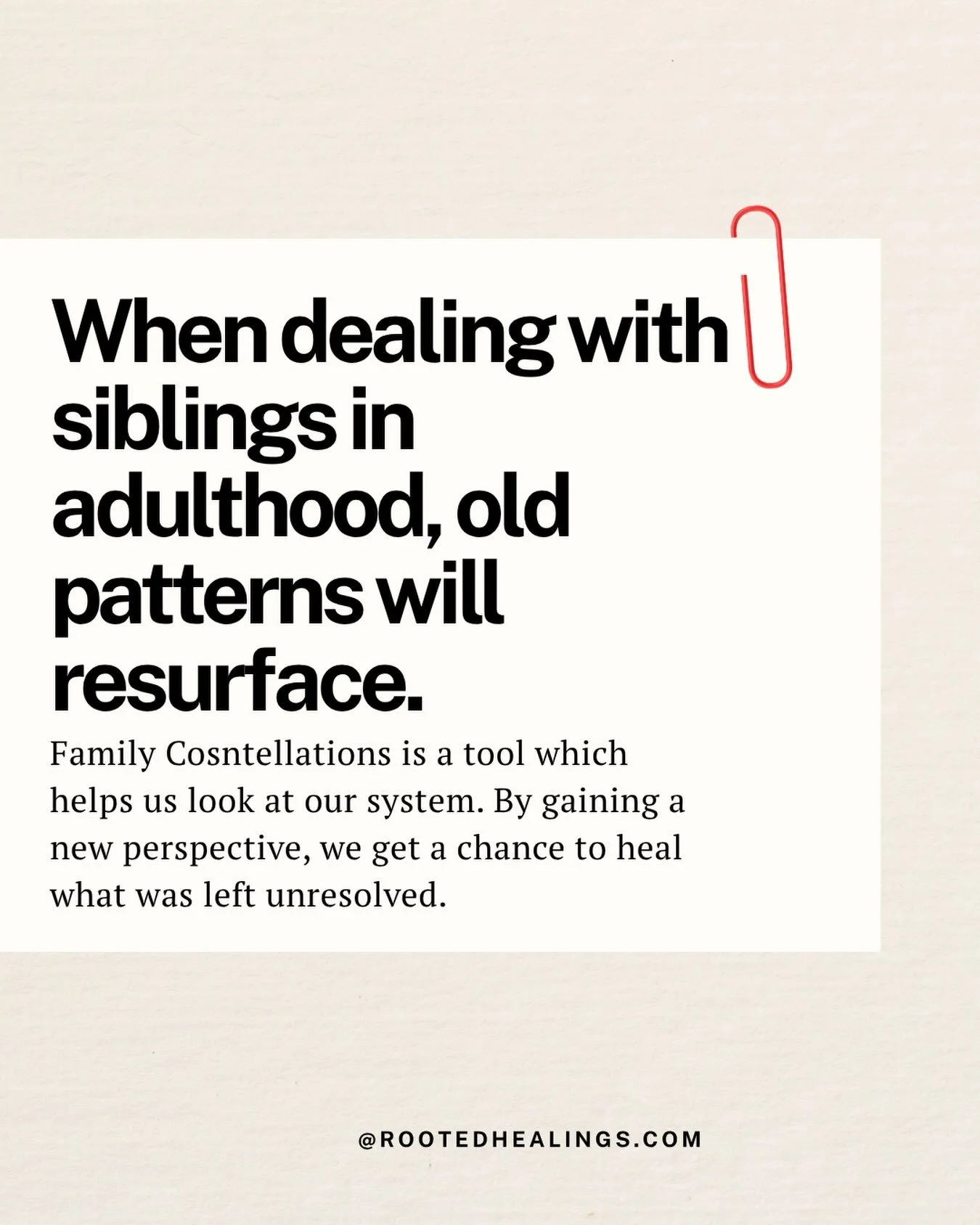 Systems dont change just because people get older.  We either have taken or been given places in our system.  Looking at our system is a personal choice, it is not about changing the dynamics or about changing people, but changing where we are &ldquo