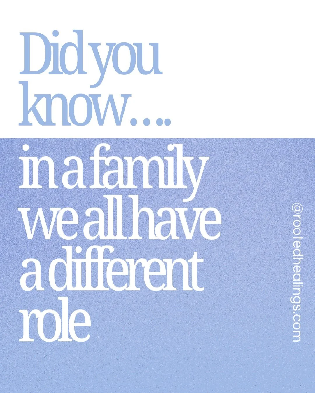 Everyone is a family has a different role and a place that belongs to them in the system.  However, out of a great love, many times a son or daughter will stand in places that don&rsquo;t belong to them, like taking the role of a parent towards one o