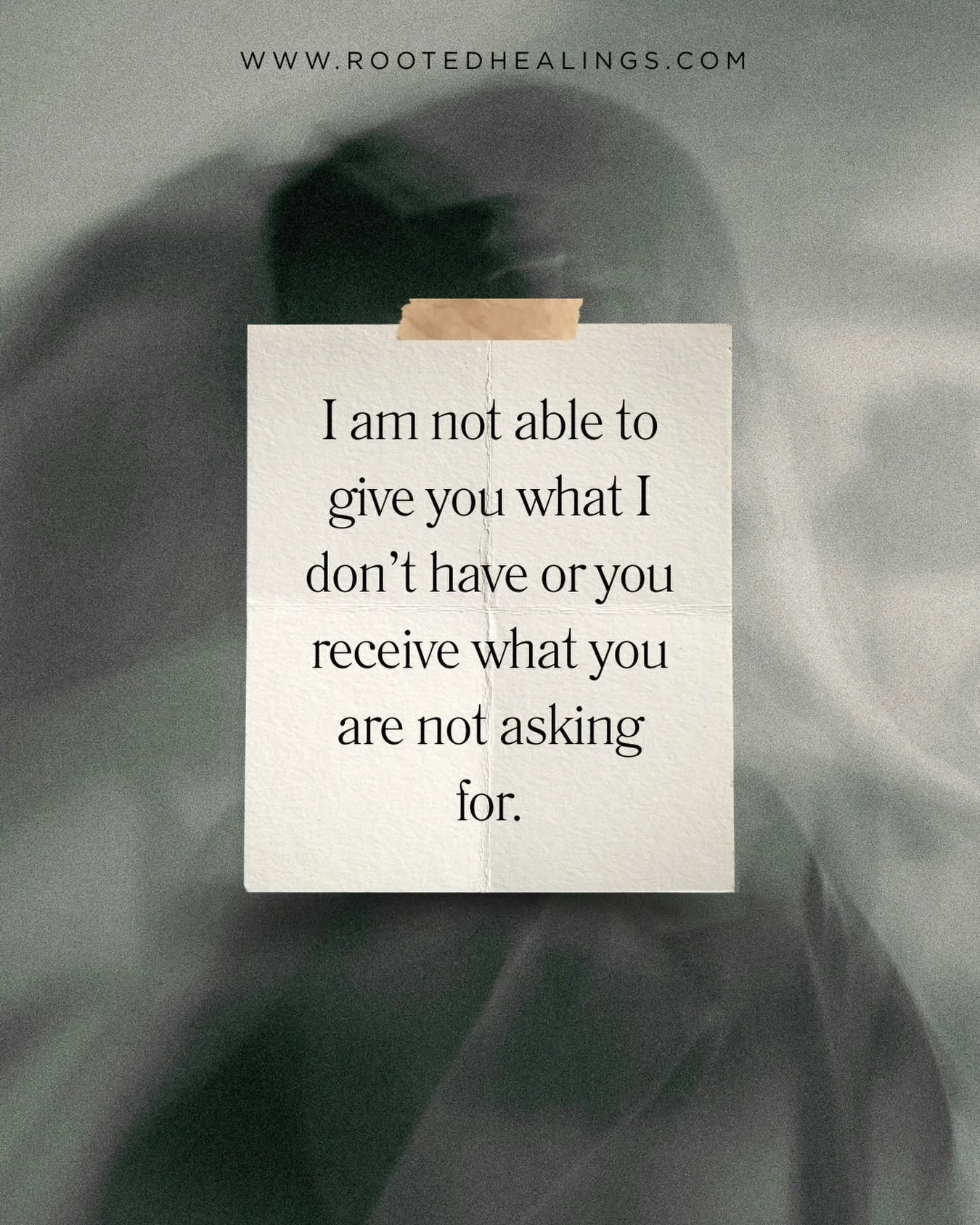 This simple sentence has been one of the hardest for me to internalize.  When I discovered Family Constellations and learned about the orders of help, this one blew my mind and helped me understand why I had issues with some people in my life.  I sim