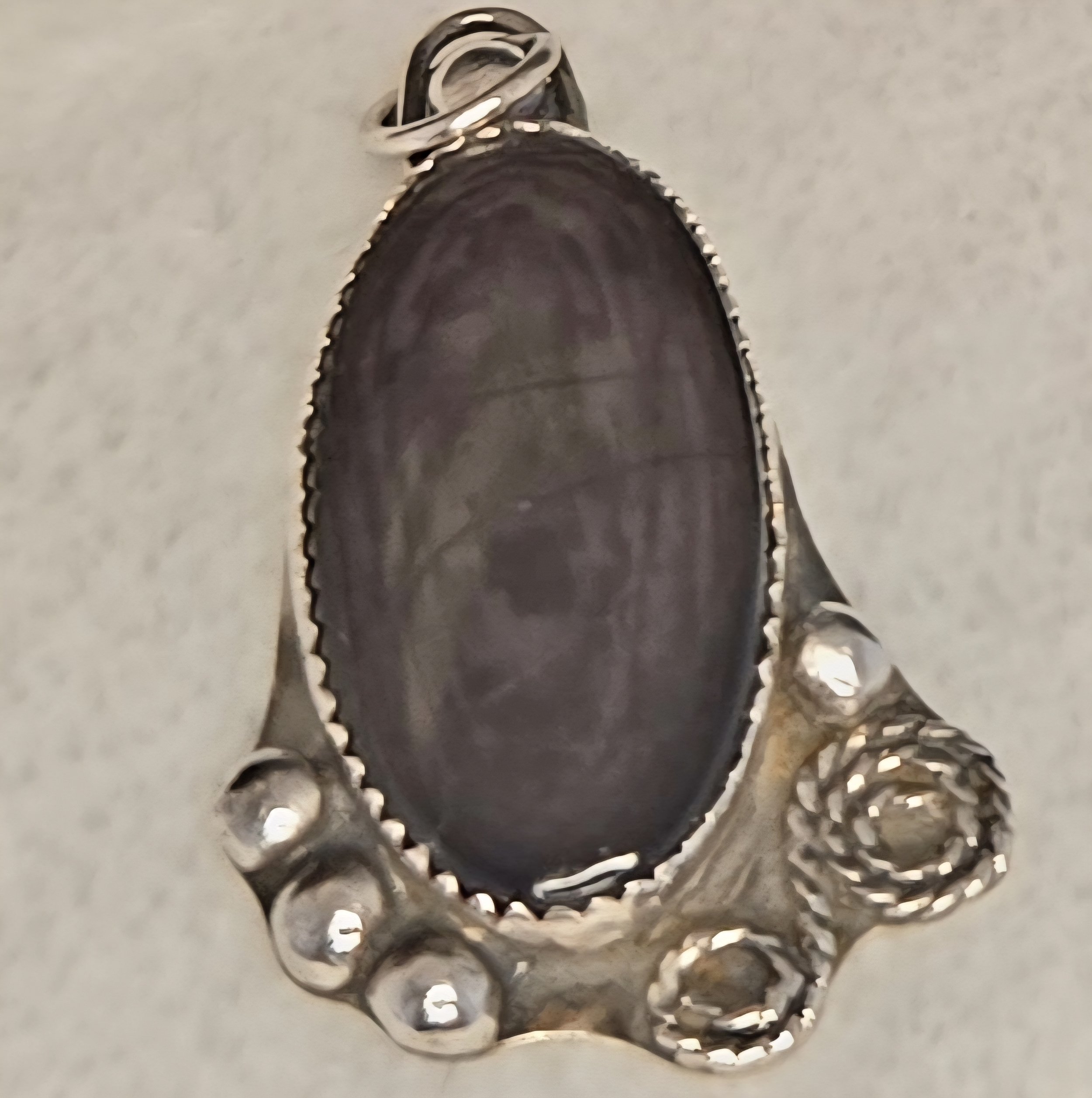 Handcrafted Hypersthene Gemstone Pendant
