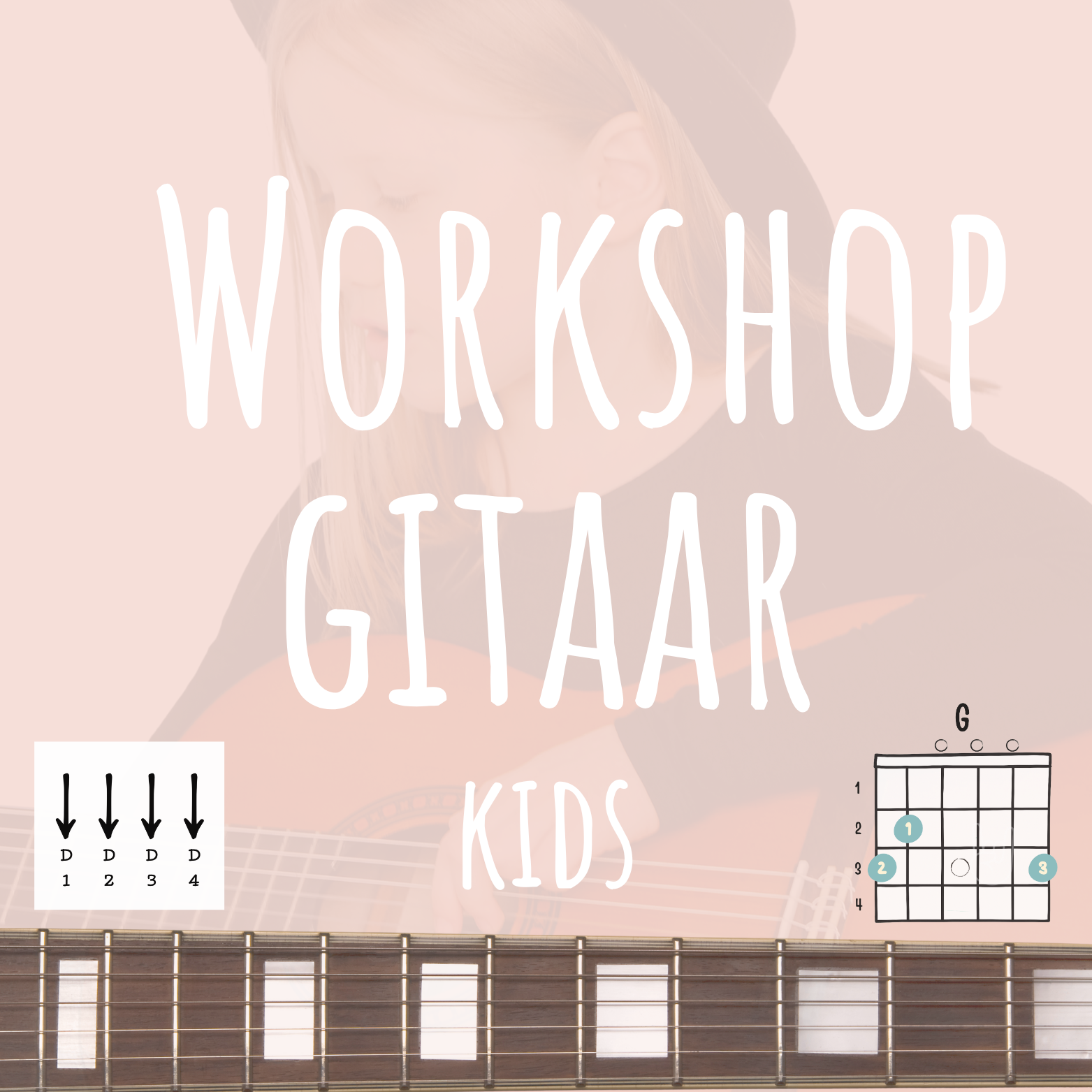 workshop gitaar, kinderen, kids, kind leert gitaarspelen, leer gitaarspelen, den haag , Nederland gitaarles