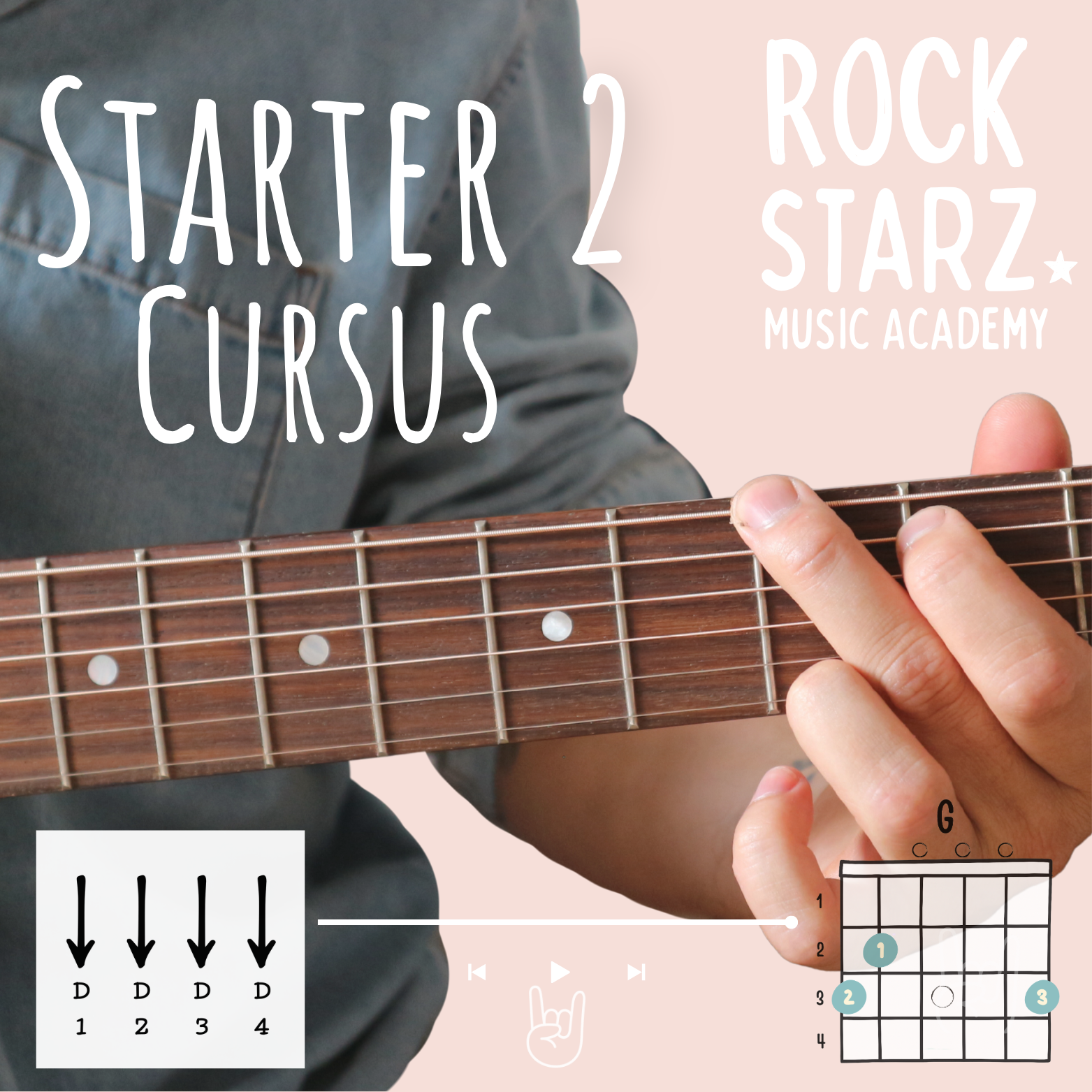 Gitaarles kinderen ,kids, leer gitaar, cursus, vervolgsnel