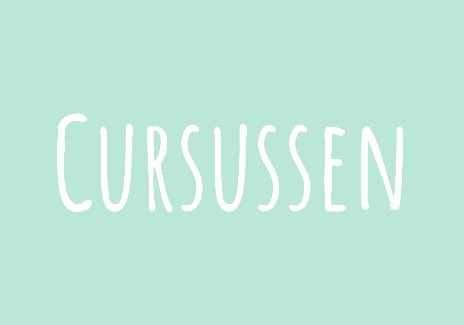 Cursussen, mintgroen