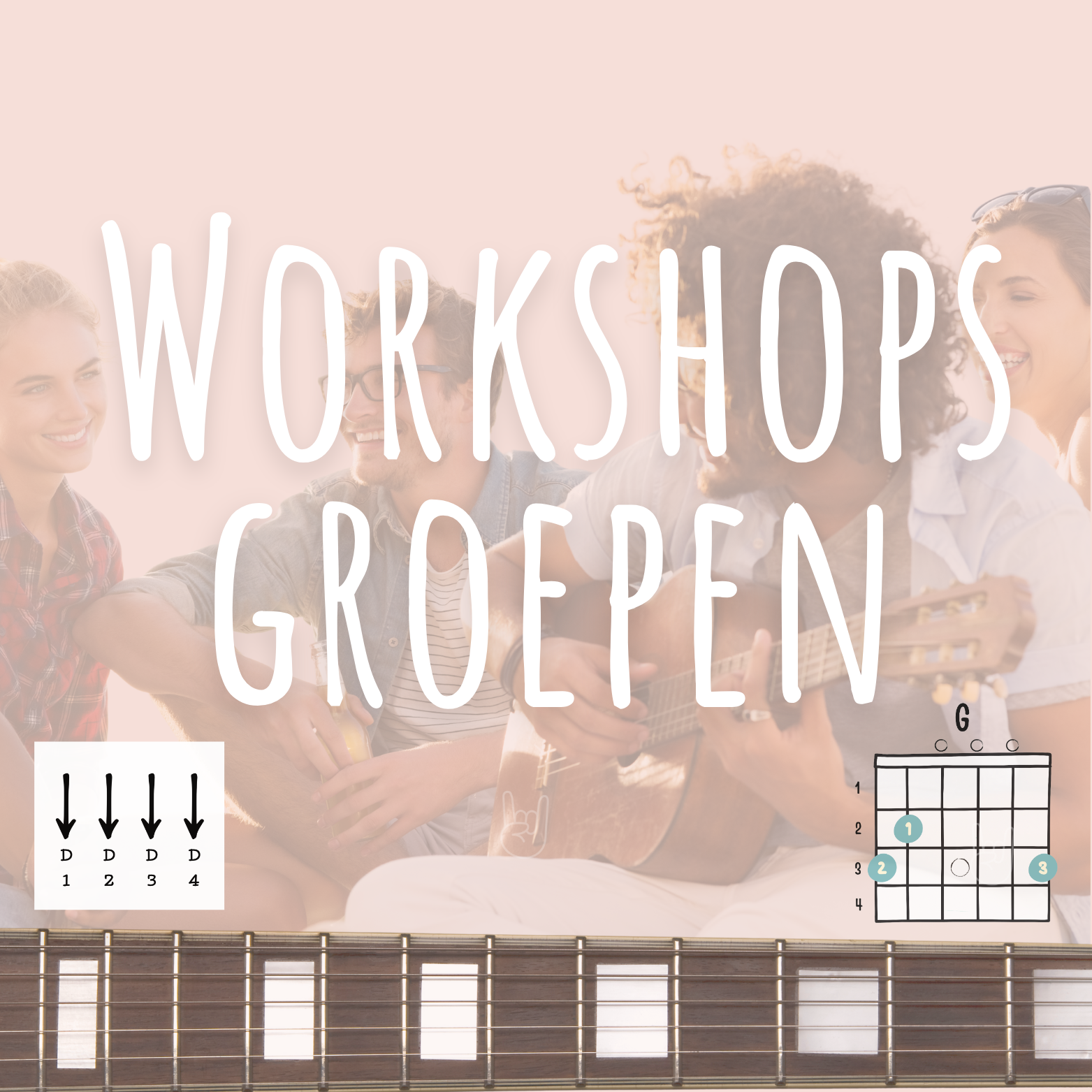 gitaarspelen, groepen, groepsactiviteit, groepsuitje, activiteit, leukgitaar leren spelen, gitaarles, workshop, cursus, leuk, snel, goed, fun, volwassenen, jongeren, kinderen, gitaren, gitaarles den haag