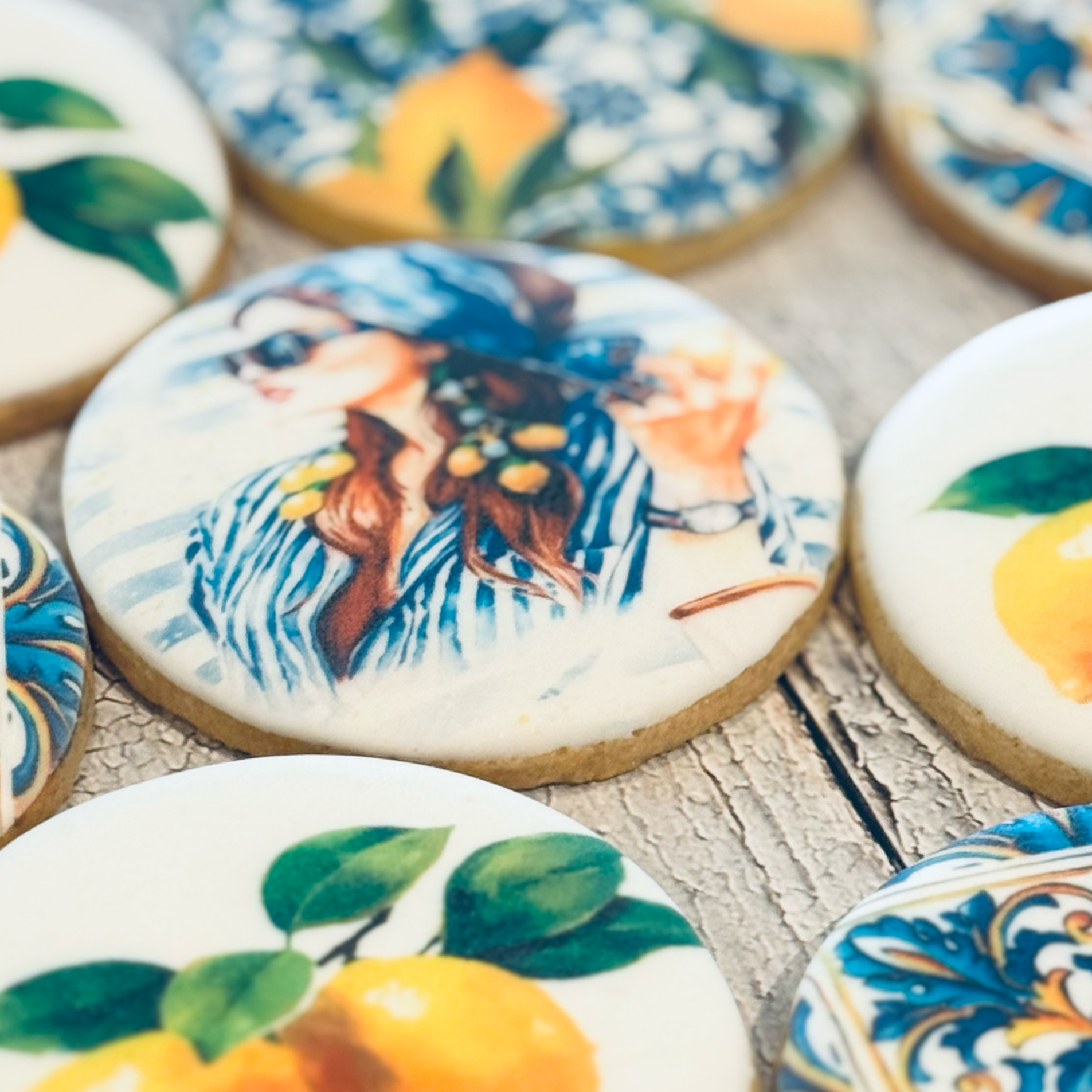 Mediterranean blues & citrus