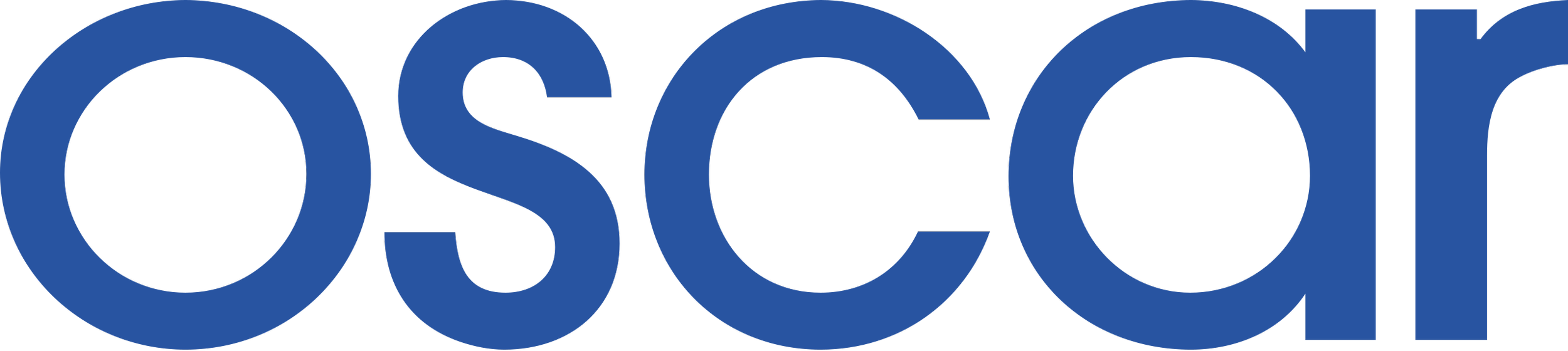 The logo of Oscar Insurance, in dark blue lettering.