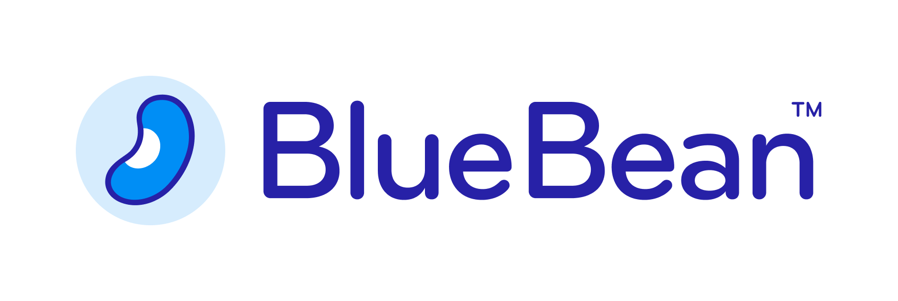 BlueBean logo with a stylized Android symbol inside a blue circle, and the text 'BlueBean' next to it.
