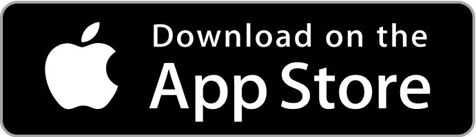 Apple logo with the text 'Download on the App Store' in white on a black background.