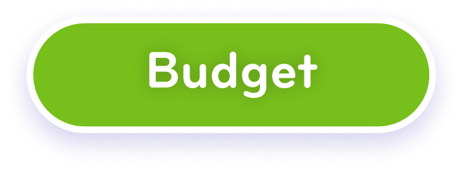 Green button with white text reading "Budget" on a dark background.