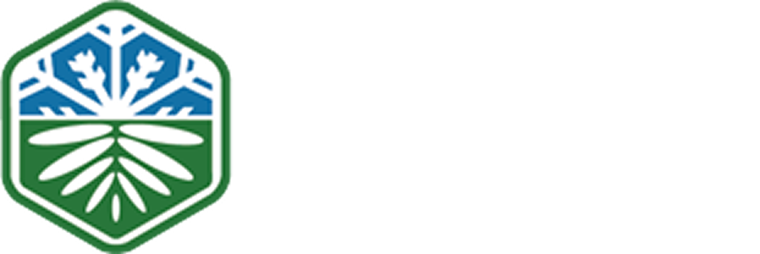 Logo for Outdoor Pride Landscape & Snow Management, featuring a stylized tree and snowflake design in green, white, and blue colors.