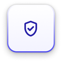 Shield icon with a check mark inside