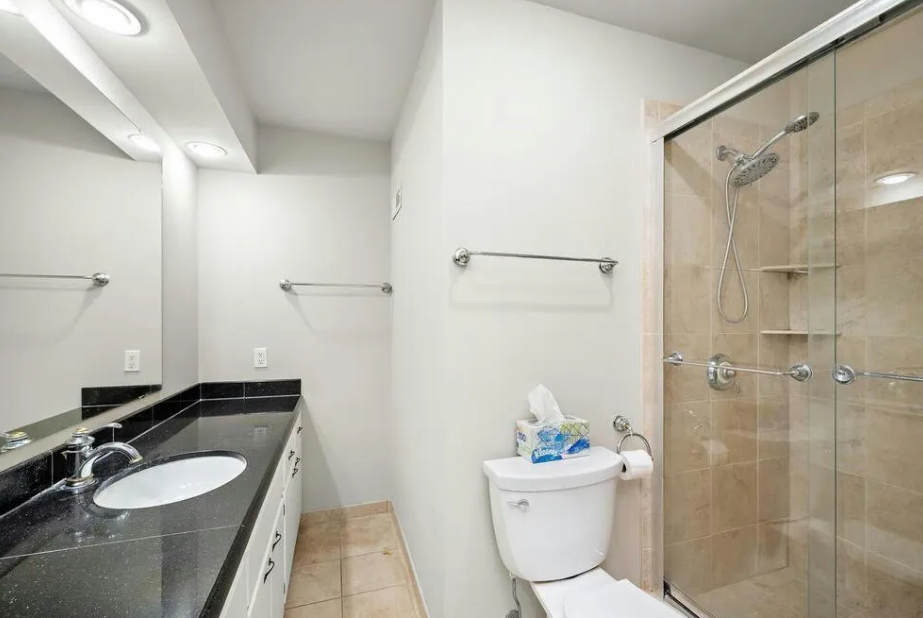 Minimalist bathroom refresh featuring clean white paint and professional-grade finishes for a modern residential look.
