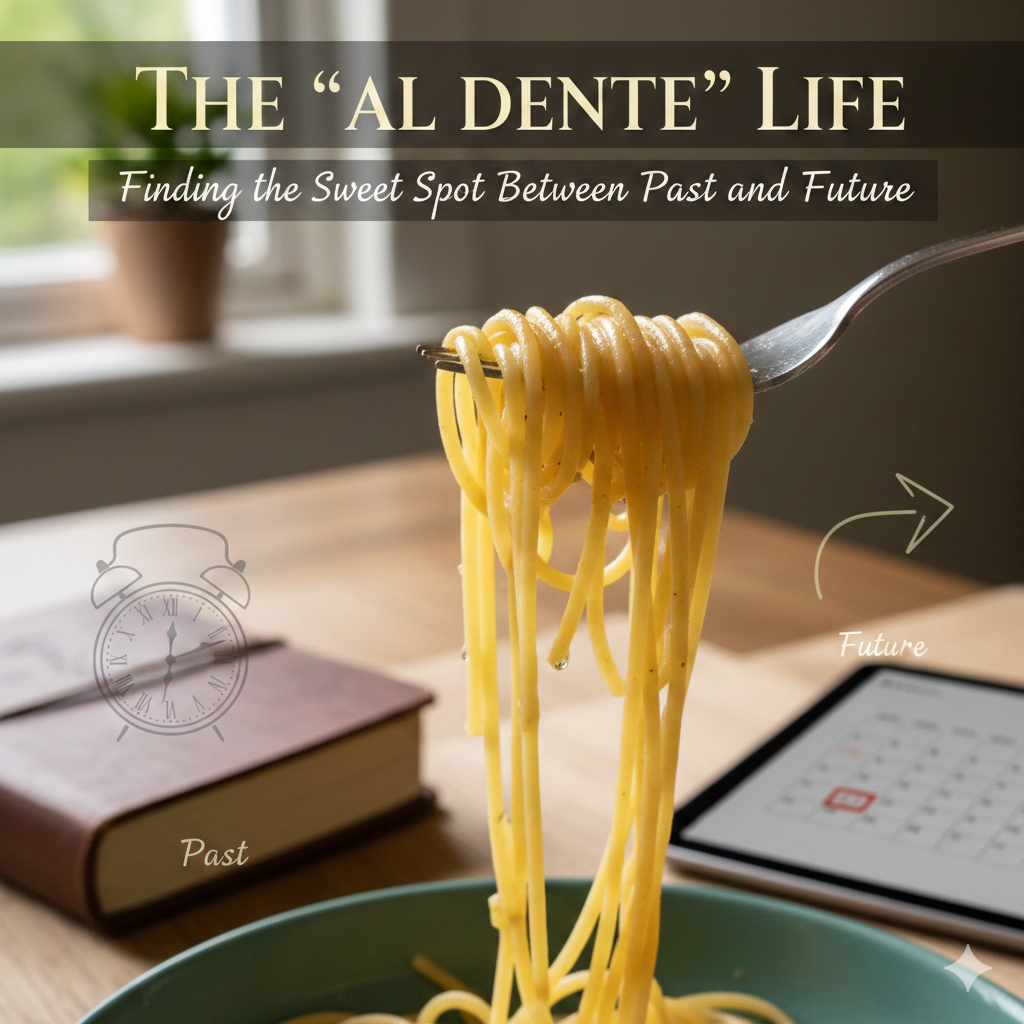 The "Al Dente" Life: Finding the Sweet Spot Between Past and Future
• Spanish: Vivir una Vida "Al Dente": El Equilibrio entre el Pasado y el Futuro