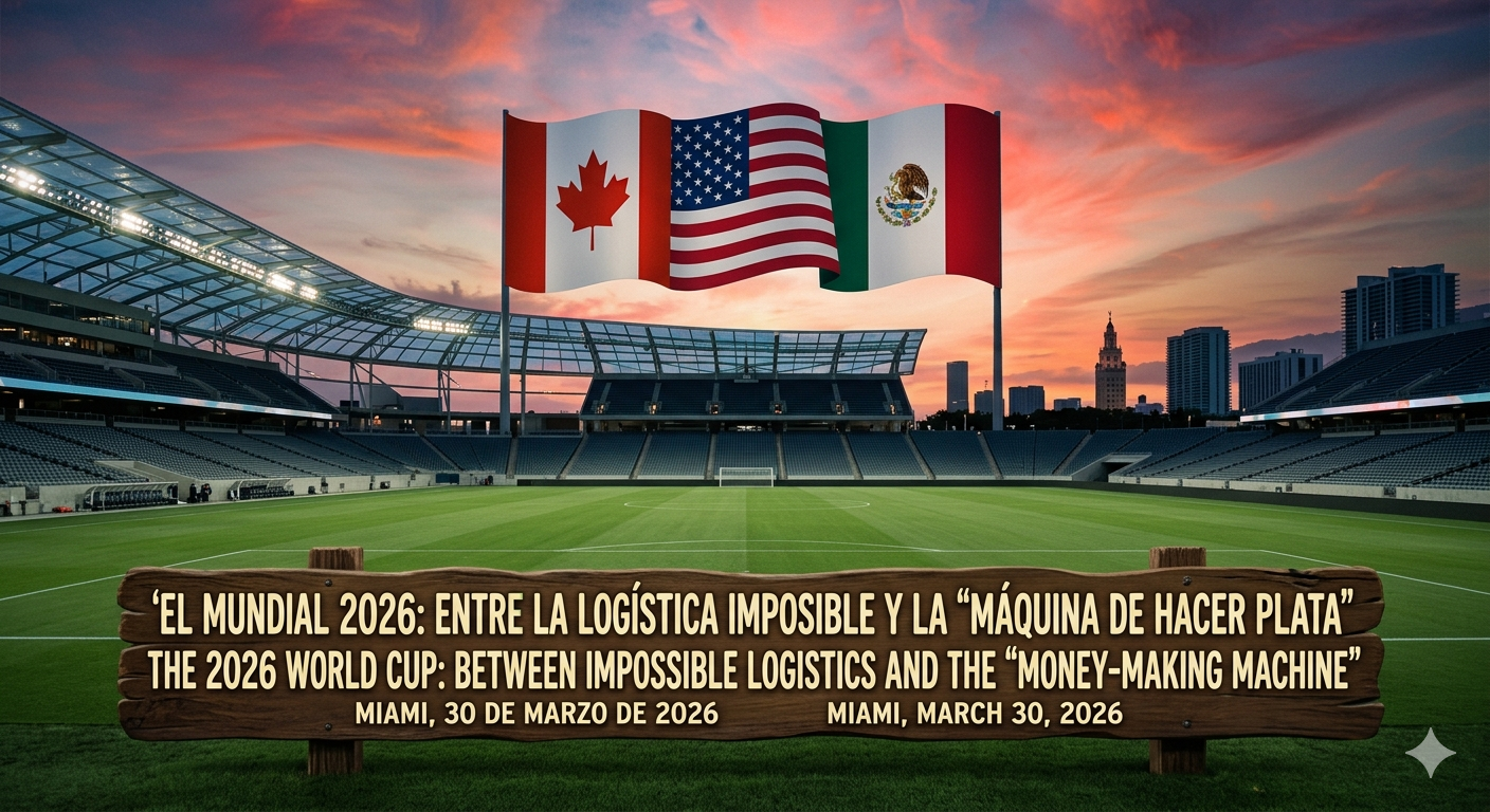 El Mundial 2026: Entre la Logística Imposible y la "Máquina de Hacer Plata"
The 2026 World Cup: Between Impossible Logistics and the "Money-Making Machine"