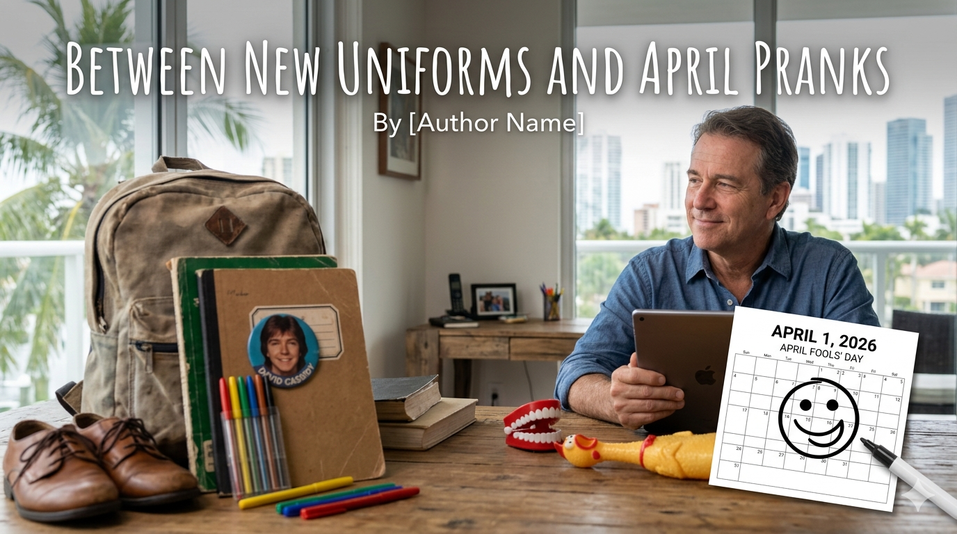 Entre uniformes nuevos y bromas de abril/Between New Uniforms and April Pranks