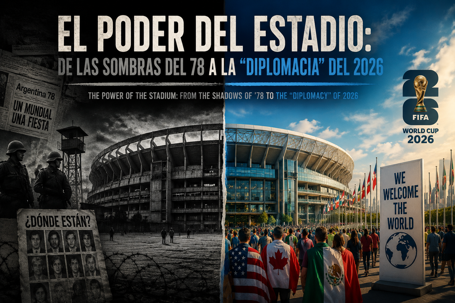 El poder del estadio: De las sombras del 78 a la "diplomacia" del 2026/

The Power of the Stadium: From the Shadows of '78 to the "Diplomacy" of 2026