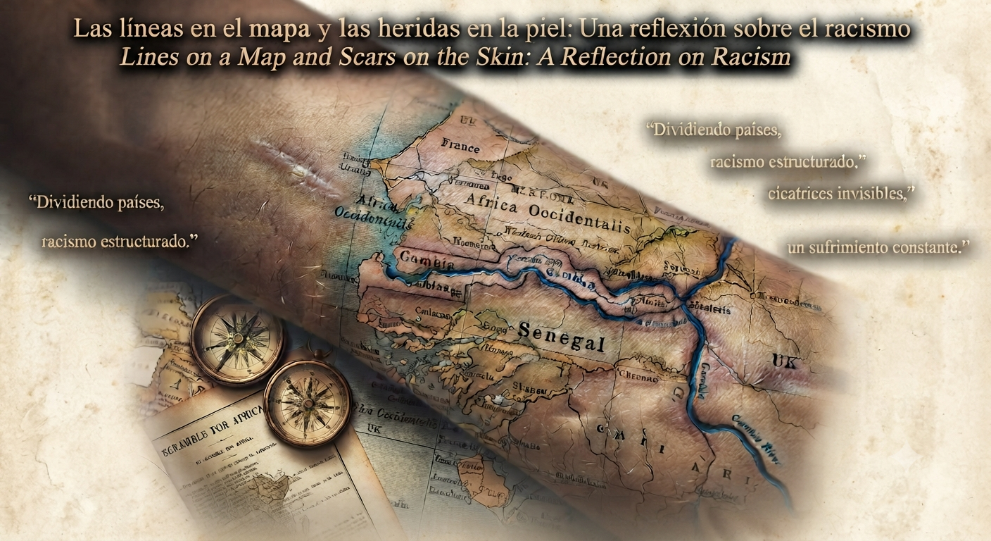 Las líneas en el mapa y las heridas en la piel: Una reflexión sobre el racismo
Inglés:
Lines on a Map and Scars on the Skin: A Reflection on Racism