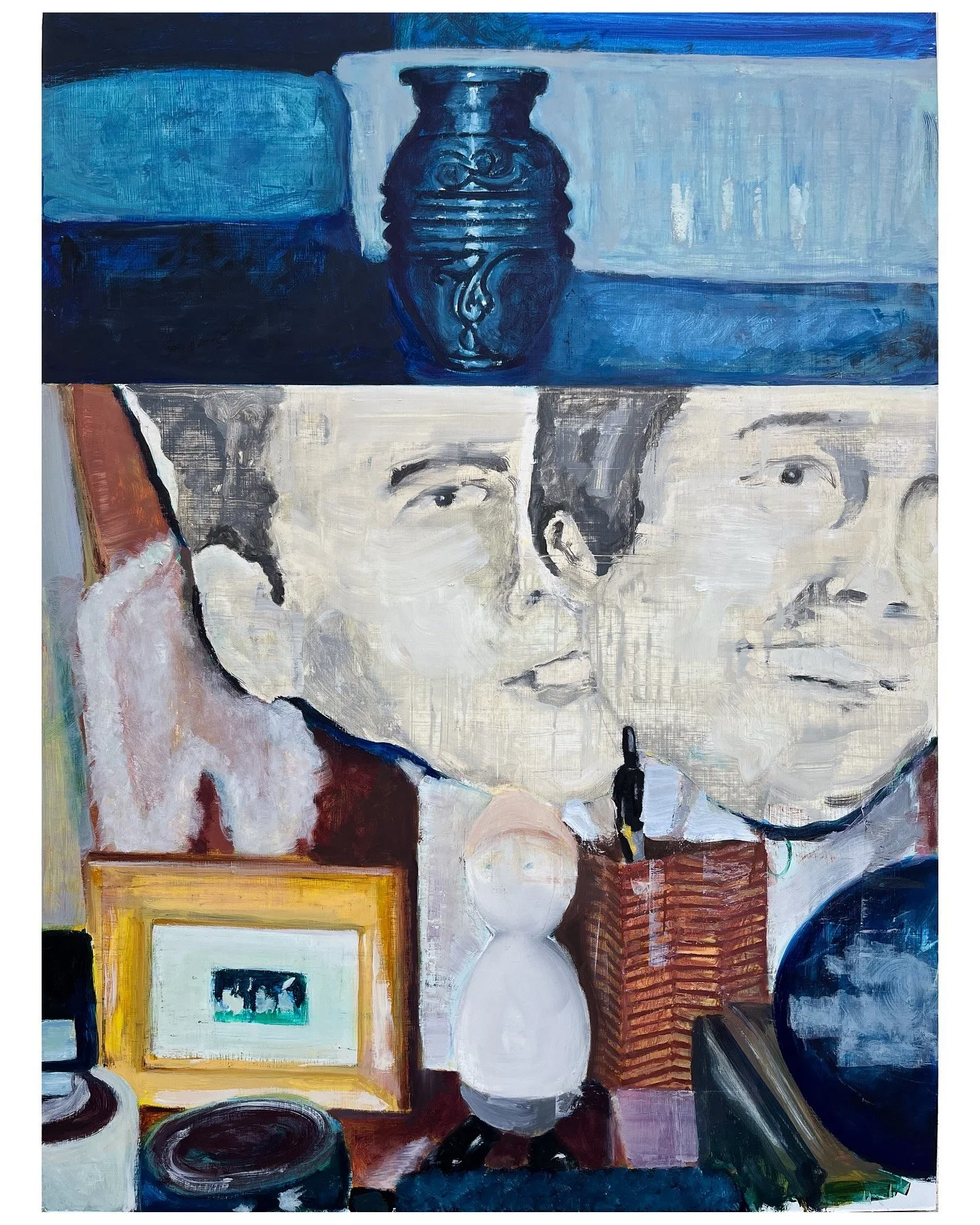 Pop&rsquo;s Urn / Still Life on Love and Pop&rsquo;s Dresser
2024
Oil on Masonite
48 1/8 x 35 7/8 in.