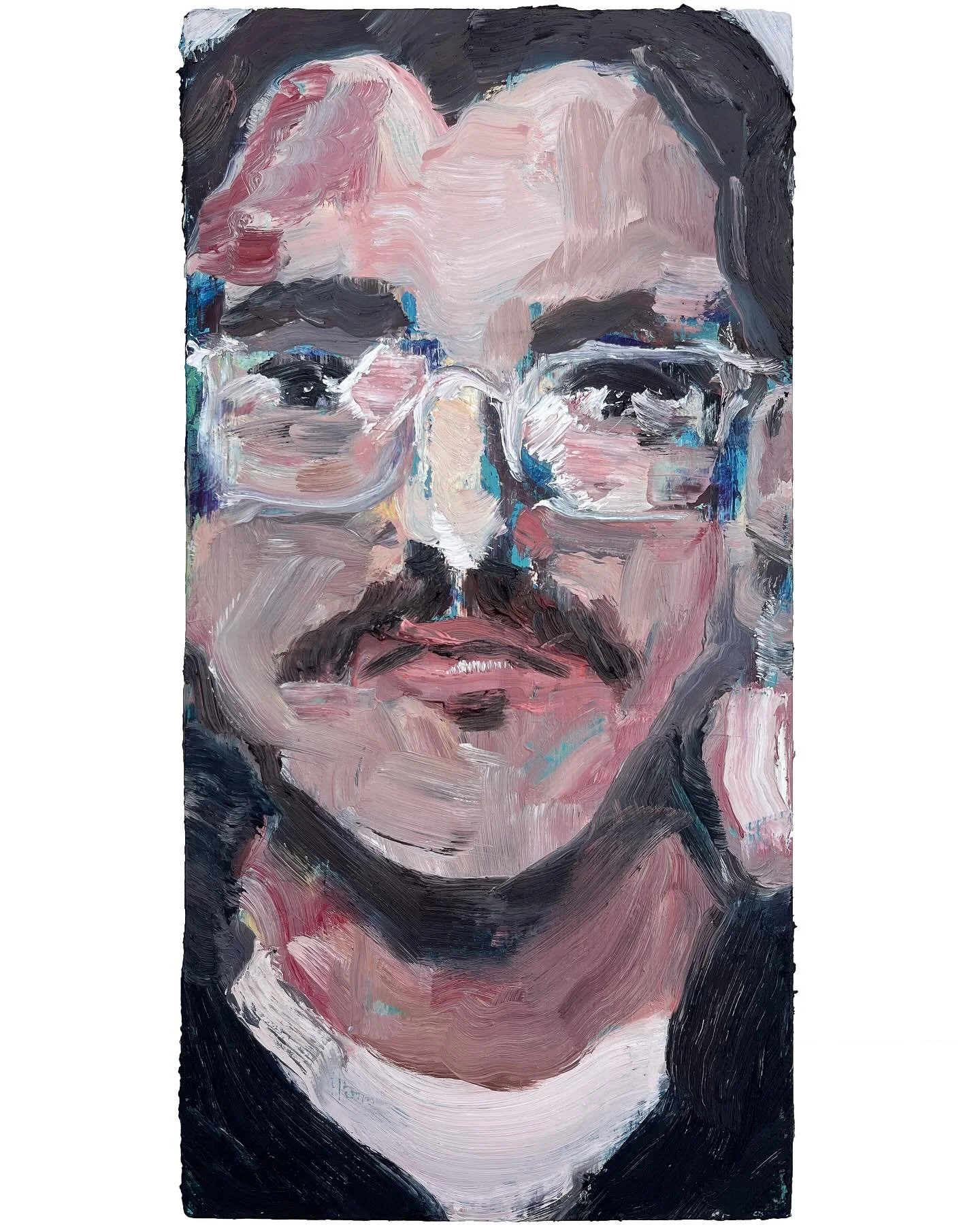 Self Portrait with an Earring
2025
Oil on panel
12 x 6 in
_
Slide for details.