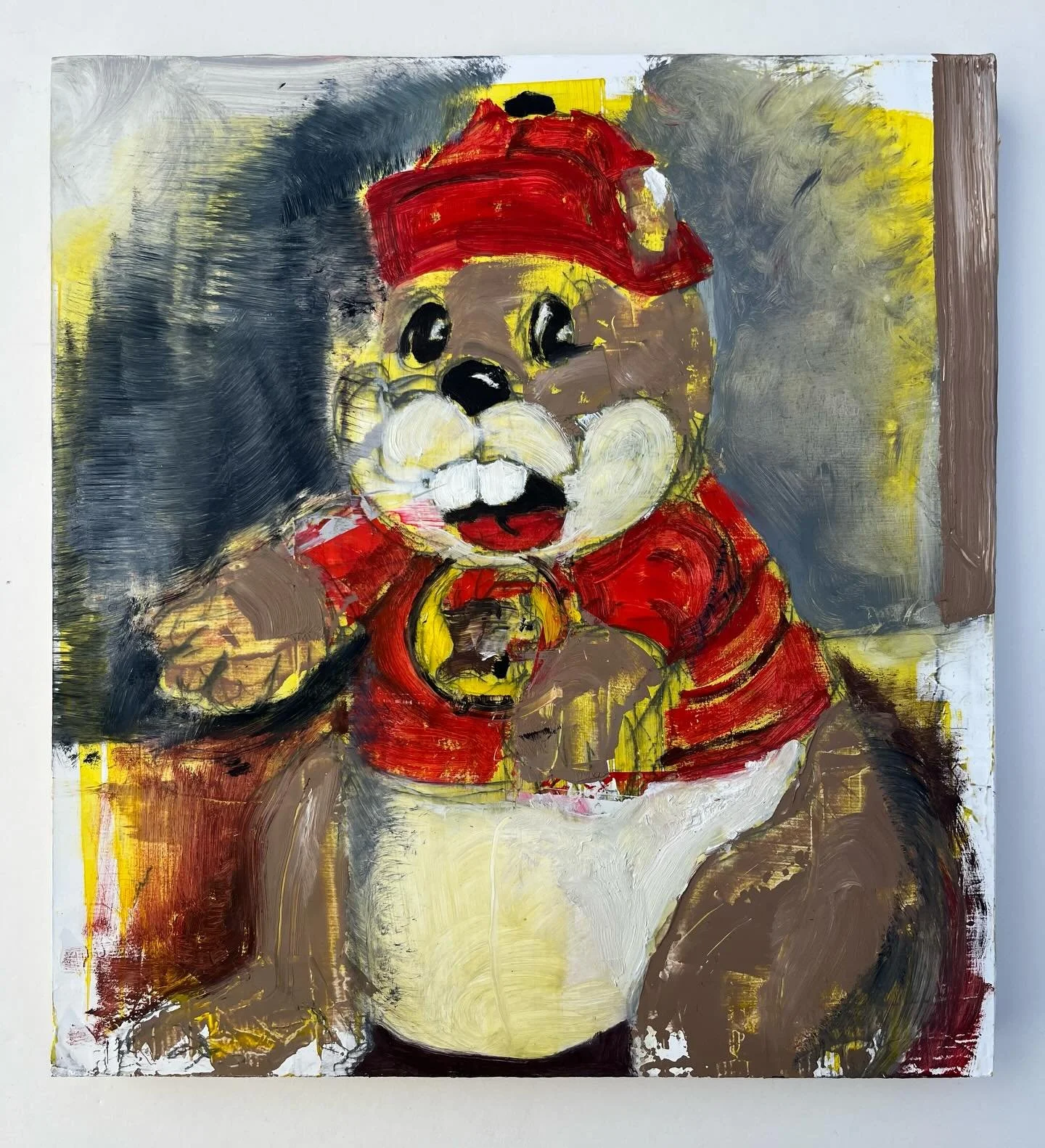 Buc-ee
2026
Oil on Masonite 
11 x 10 1/8 in.