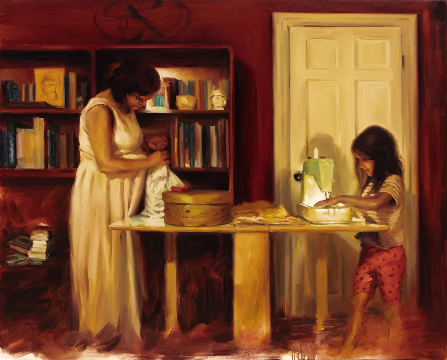 Leticia Sánchez Toledo Leticia Sánchez is a Cuban-born artist whose figurative paintings explore intimacy, memory, and the psychological dimensions of everyday life. Her work has been exhibited and acquired by the Coral Gables Museum, MoCAA, and the 