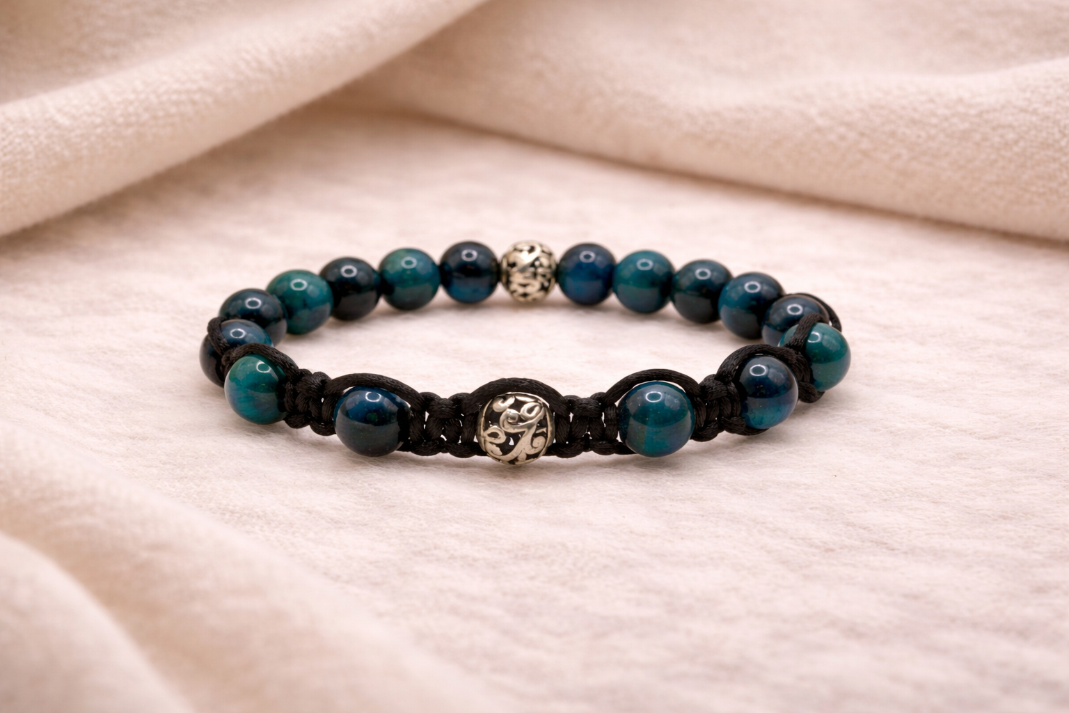 Blue Tiger Eye Healing Bracelet