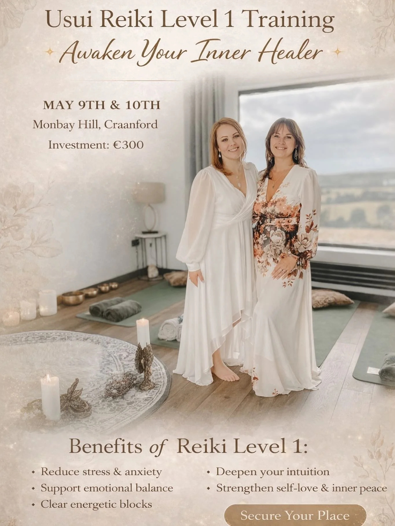 ✨ Usui Reiki Level 1 ✨
May 9th &amp; 10th | Monbay Hill, Craanford

There comes a moment when you realise&hellip;
you are not here just to survive.
You are here to remember your power.

Reiki Level 1 is your initiation into self-healing and energy aw