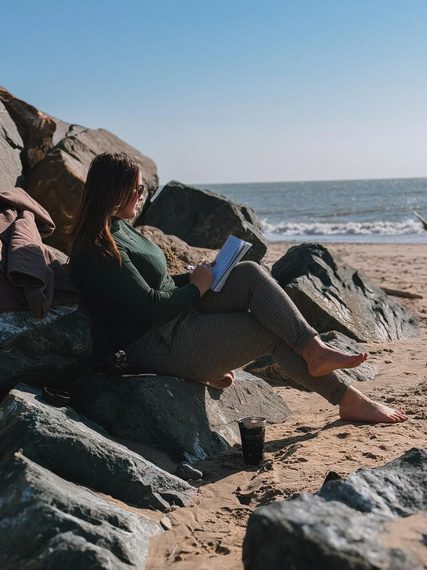 Maybe one morning you just don&rsquo;t rush.

You leave the house as it is,
don&rsquo;t tick anything off your list,
don&rsquo;t put everyone else first for once.

Maybe you go to the sea instead 🌊

Sit for a bit.
Breathe.
Feel the sand under your f