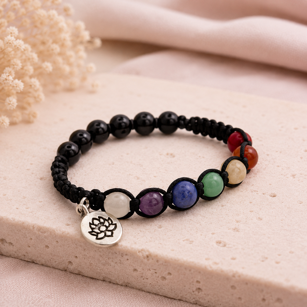 Chakra Bracelet ( Lotus )