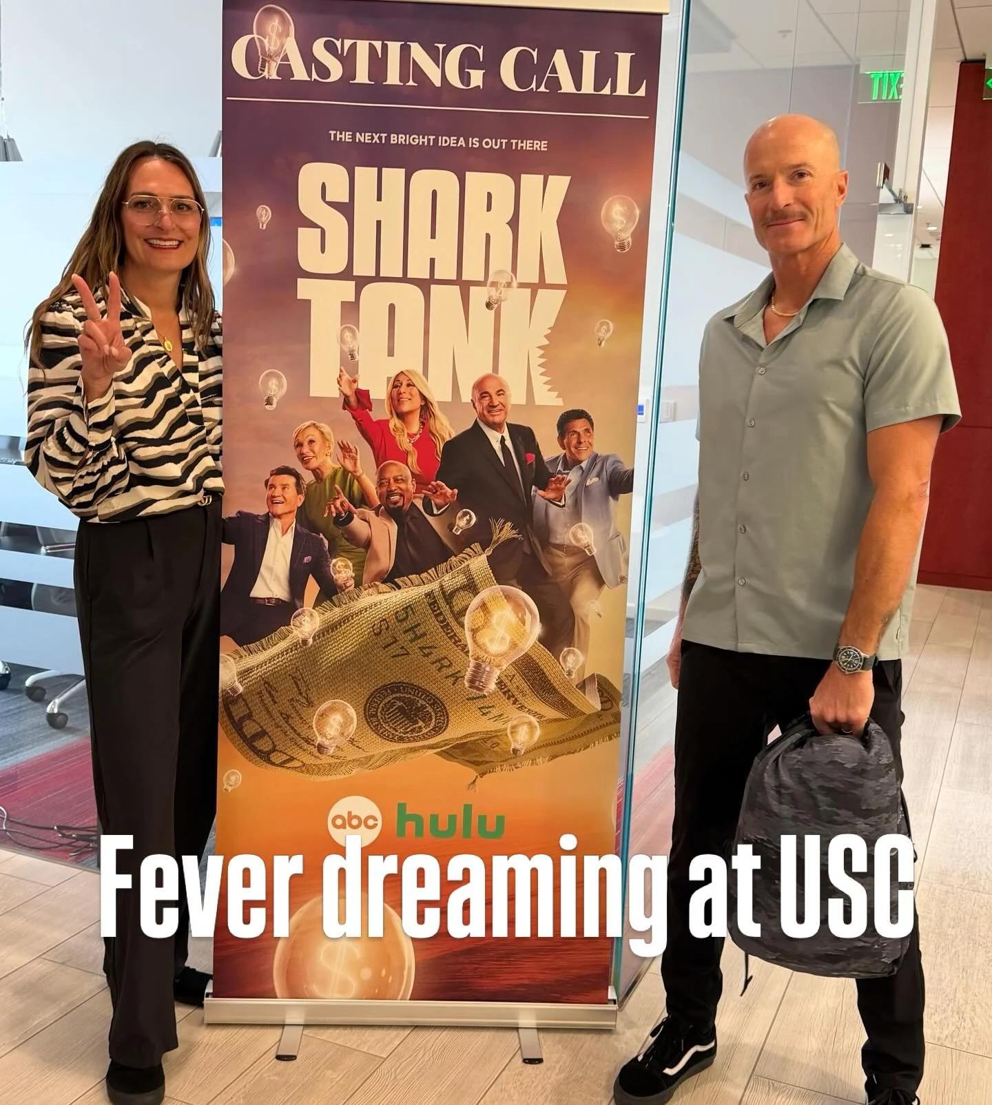 What an amazing experience @sharktankabc from 24hr notice and last minute flights from 2 different states, having to essentially break into @the.amy.evans apartment to get the prototype, $300 in overnight FedEx later thanks to amazing sister @andrea.