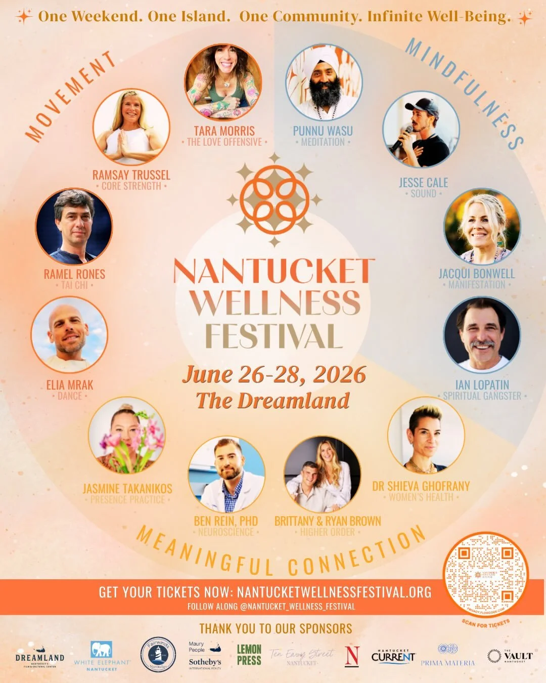 ✨ THE LINEUP IS HERE ✨

13 remarkable teachers.

3 inspiring days.

1 shared intention: to help people create their own personal blueprint for a happier, healthier life 🤍

🤍🫶🌈🌟✨🌊🙏

We are beyond grateful to officially introduce the full lineup