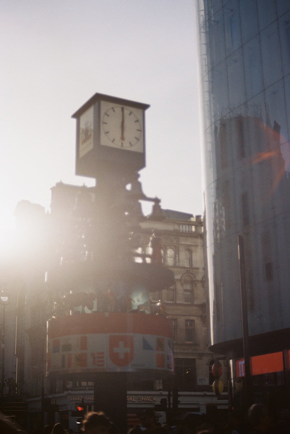 Sundown near Piccadilly Circus.