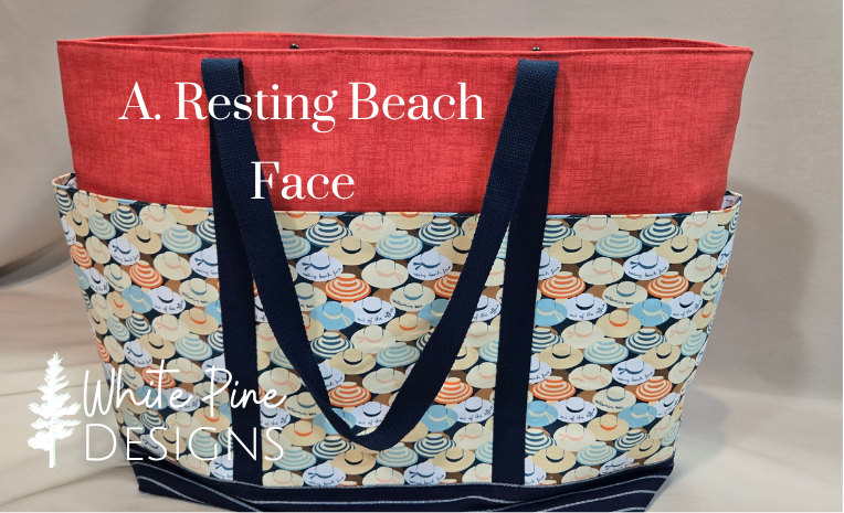 Resting Beach Face Tote
